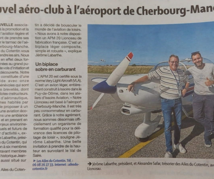 Les Ailes du Cotentin à la une…ou presque